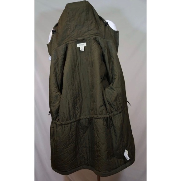 J. Crew Mens Large Dark Green Wool Blend Overcoat - Picture 4 of 8